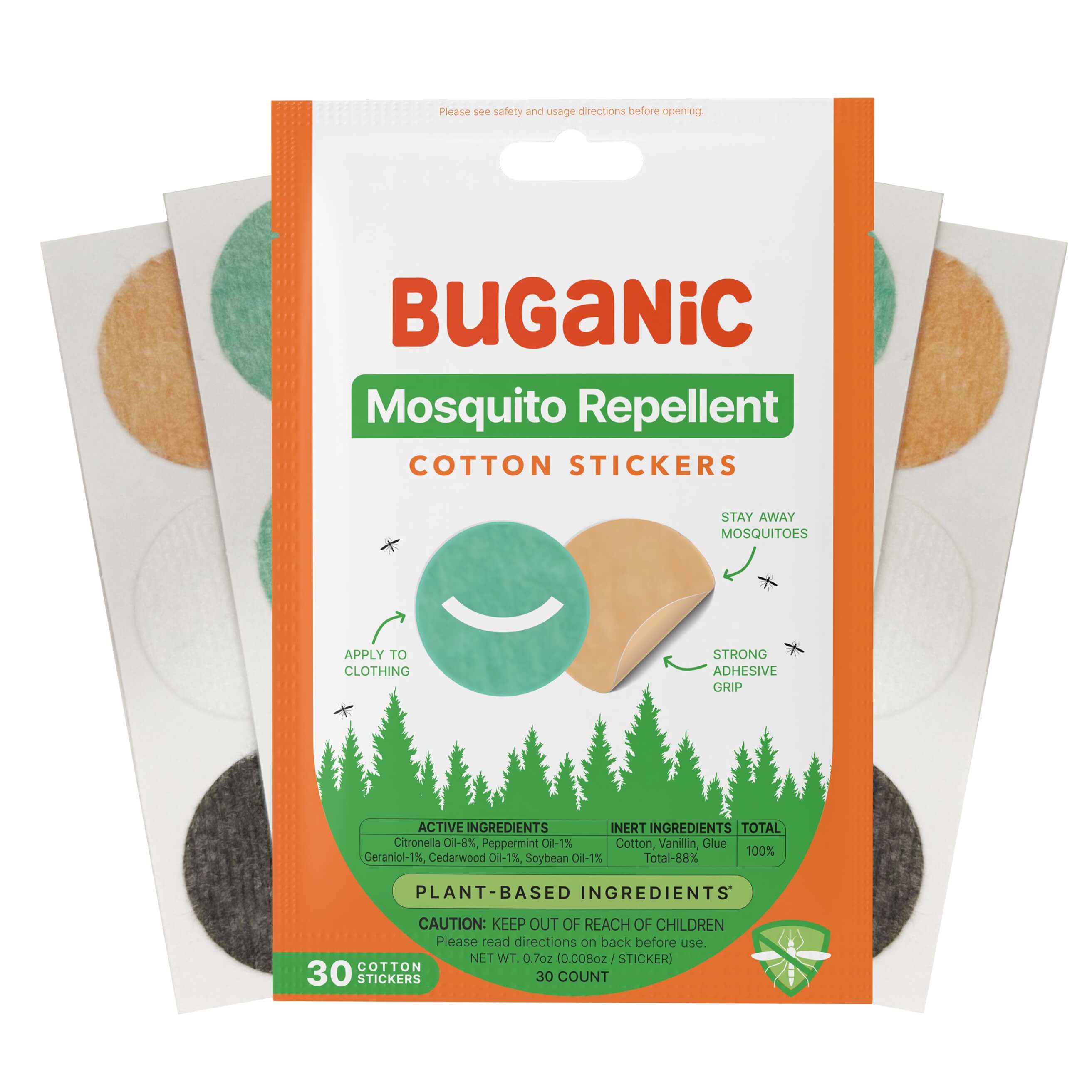 Buganic Mosquito Repellent Stickers