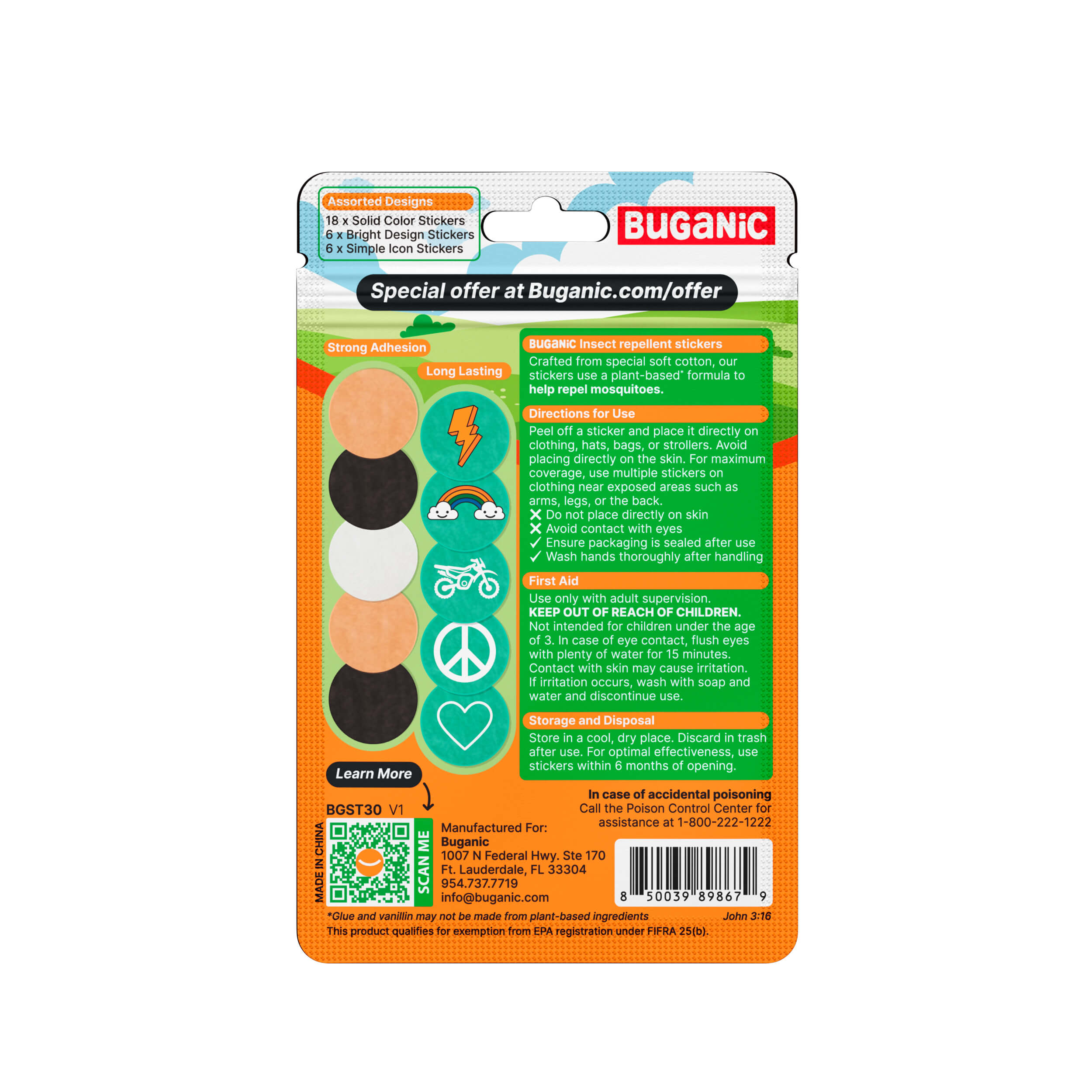 Mosquito Repellent Stickers